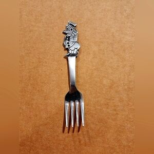 Vintage BONNY Walt Disney's DONALD DUCK Stainless Steel Japan Souvenir Baby Fork